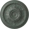 Ekena Millwork Oslo Ceiling Medallion (Fits Canopies up to 7 5/8"), 38 3/8"OD x 2 7/8"P, Cloud Burst Crackle CM38OSCBC - alternate 1